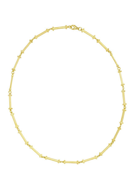 Ionic 925 22K Gold Plated Unisex Necklace on Sterling Silver