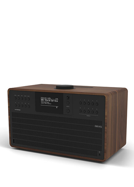 Walnut Black Supercd Sound System Cd Player Digital Radio with Dab + Fm Internet Bluetooth