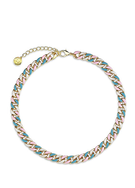 Turquoise Summer 24 Ayar Altın Kaplama Kadın Kolye