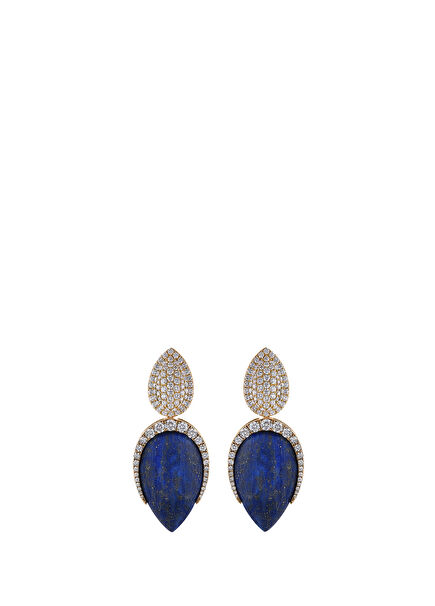 Tropica Colors 18K Gold Lapis Lazuli Women's Earrings