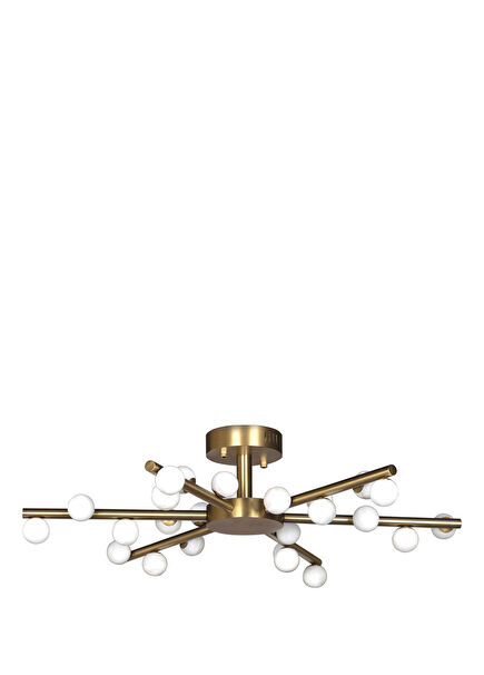 Guinea Tumbled White Marble Bulk Pendant Chandelier