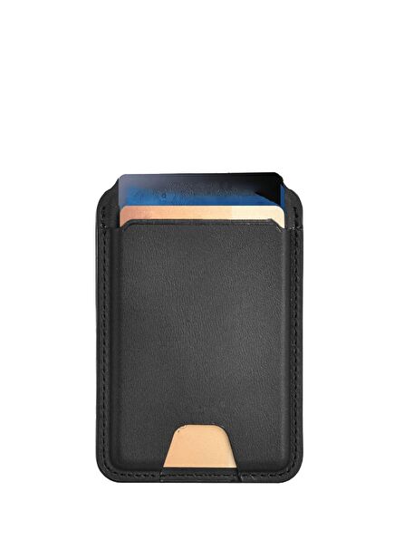 MW-005 MagSafe Compatible Leather Card Holder with FindMy Feature