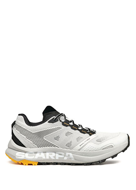 Spin Planet White Saffron Men's Running Shoes