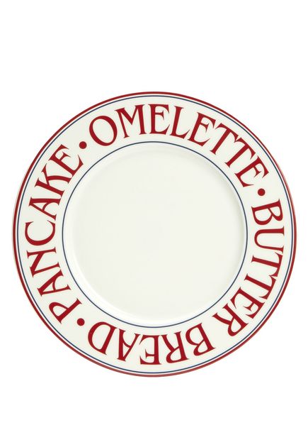 Breakfast Club Cream Porcelain Serving Plate