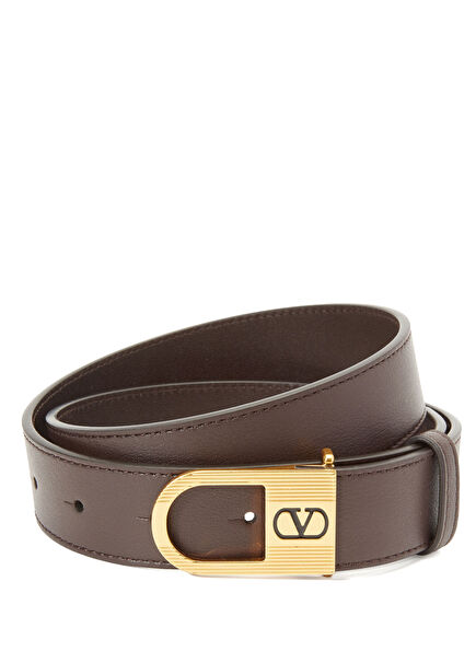 Dark Brown Women's Leather Belt