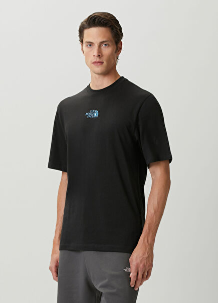Liquid Logo Black Oversized T-Shirt