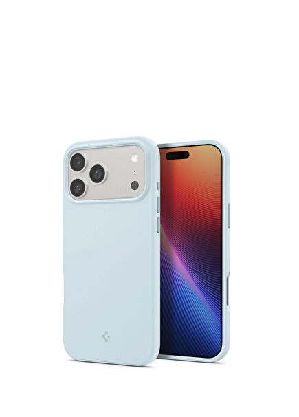 iPhone 17 Pro Max Silicone Fit Hava Kanalı Teknolojisi™ MagFit Kaymaz Kapaklı Mute Blue MagSafe Uyumlu Telefon Kılıfı
