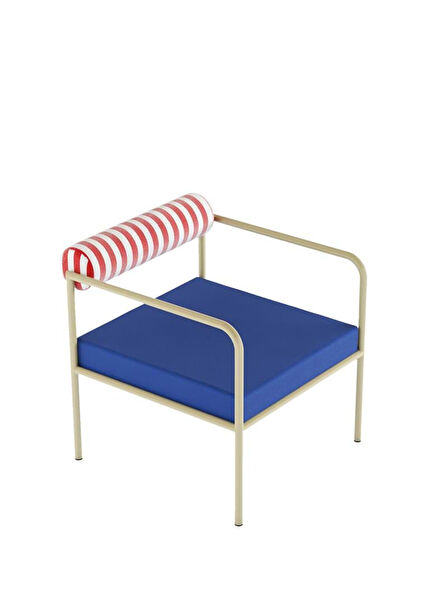 Zazi Cotton Upholstery Multicolor Armchair