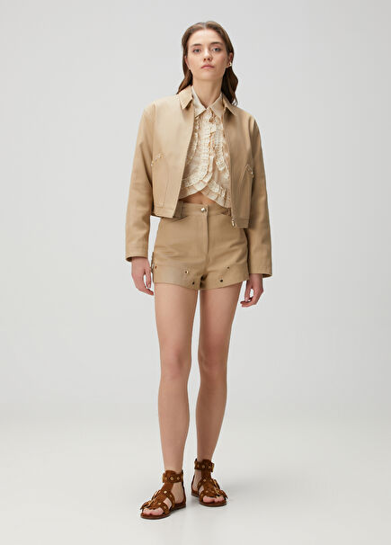 Odeon Beige Shorts