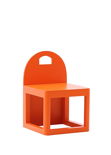 Tubi Wooden Orange Round Chair