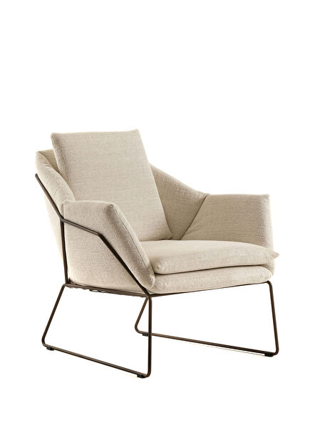 Kafes Kahverengi Ekru Mini Berjer