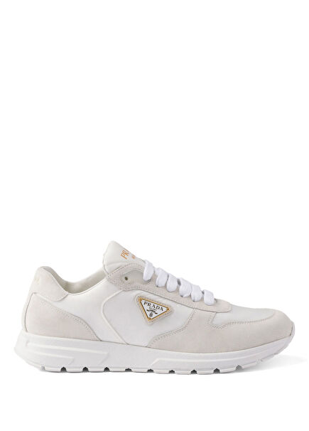 Prax 2.0 White Re-Nylon and Suede Women's Sneakers