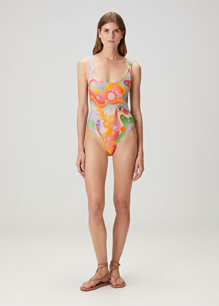 Glitter Patterned Swimsuit