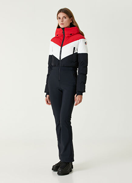 Kira Navy Blue Red Ski Suit
