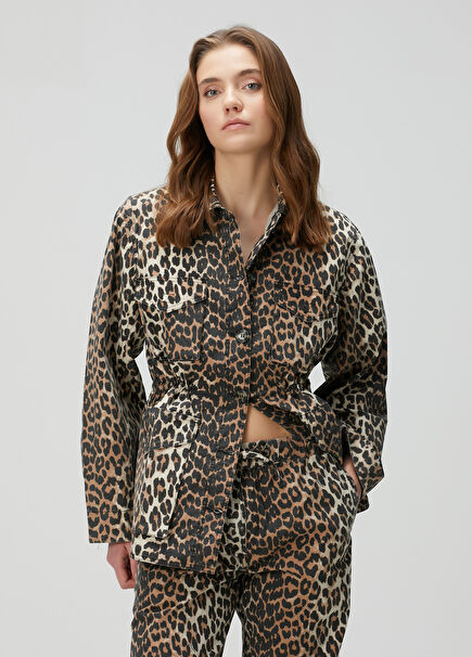 Leopard Print Organic Cotton Jacket