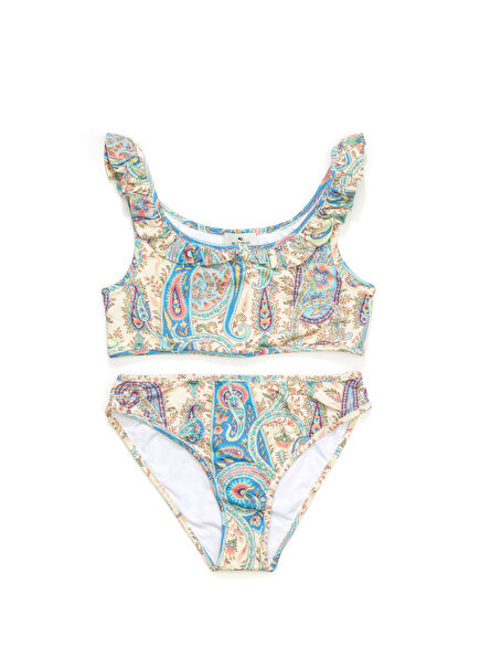 Multicolored Girls Bikini Set