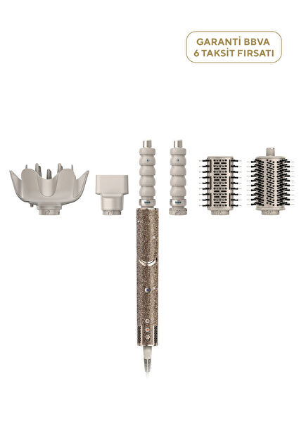 FlexStyle Sparkle 5-in-1 Saç Kurutma ve Şekillendirme Sistemi - Champagne Diamond Limited Edition