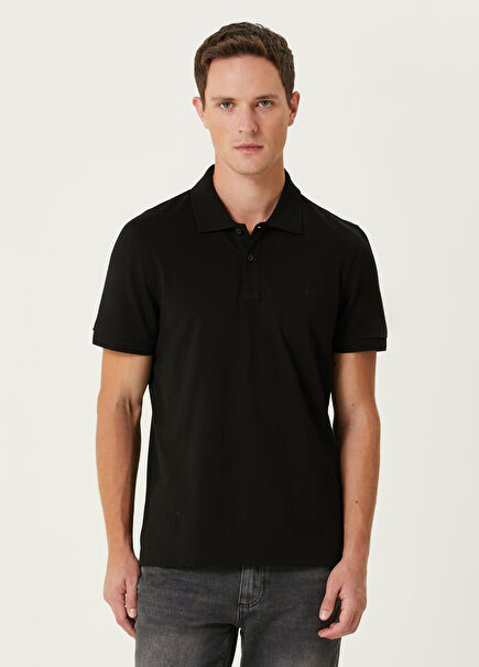 Black Polo Neck T-Shirt