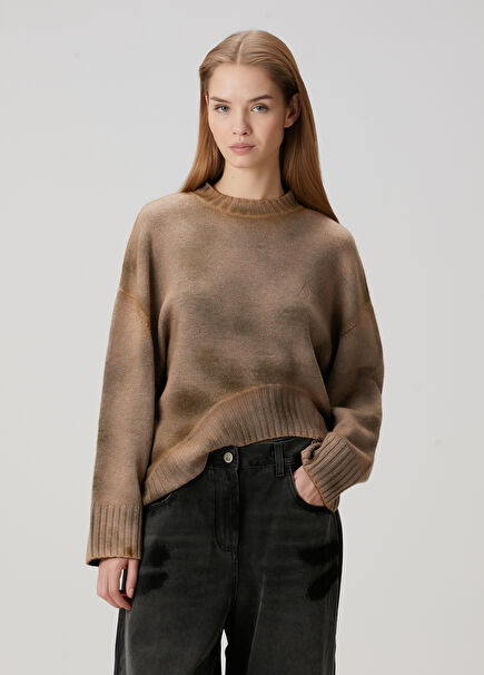 Taupe Wool Sweater