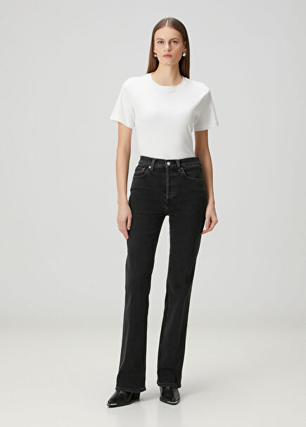 70s Bootcut Black Jeans