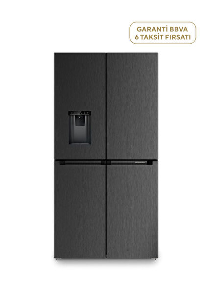 MBbsdi 9028 Plus BioFresh NoFrost Black Alttan Donduruculu Buzdolabı