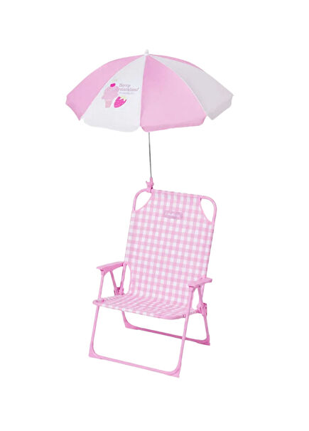 Fragola Purple UV Protection Kids Beach Chair With Umbrella