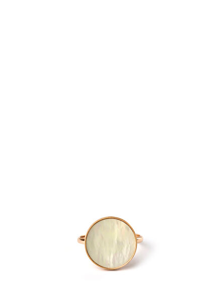 Mother of Pearl Ring 14 Karat Women's Gold Ring