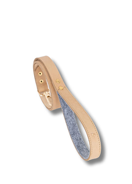 Beige Köpek Gezdirme Kayışı