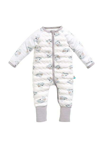 1.5 TOG Koala Beyaz Pamuklu Unisex Bebek Çocuk Uyku Tulumu