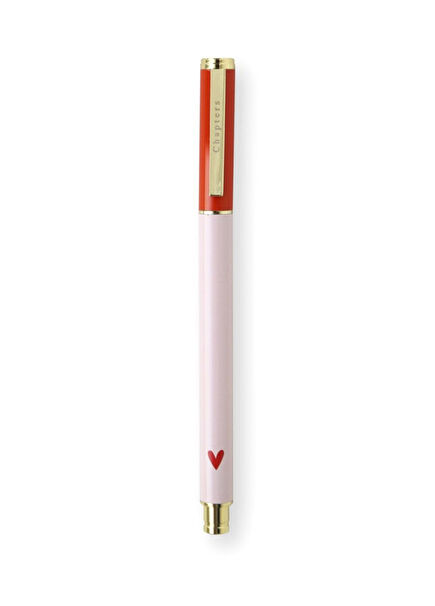 Pale Pink&Orange Premium Roller Pen Kalem