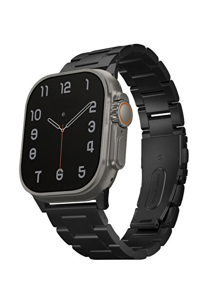 Osta Watch 42/44/45/46/49 mm Siyah Metal Akıllı Saat Kordon 