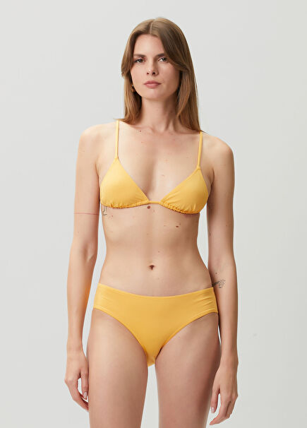 Mouna Small Sarı Üçgen Bikini Üstü