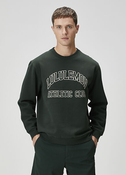 Relaxed Fit Yeşil Sweatshirt