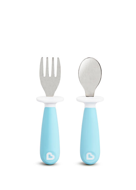 Blue Children's Fork and Spoon Set