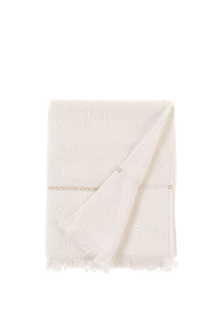 Riso Off White Cotton Bath Towel 90 x 150 cm