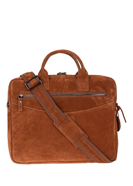Camel Still Taba Süet Deri 13-14" MacBook Laptop Çantası