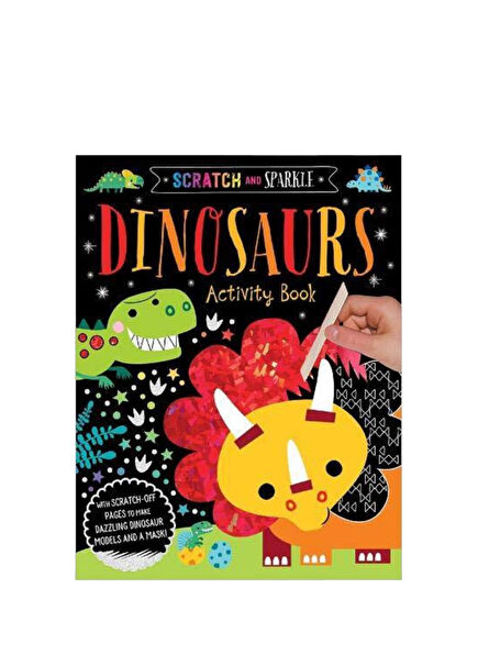 Scratch and Sparkle Dinosaurs Activity Book Children's Foreign Language Book