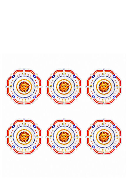 Dolce Vita Sun Colored Melamine 6-Piece Deep Plate 23.5 cm