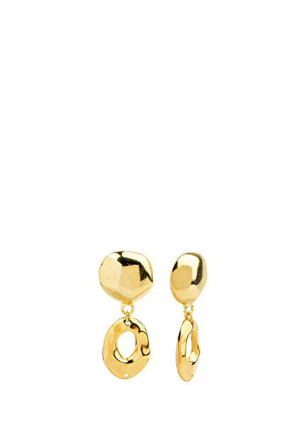 Golden Nocturne Altın Kaplama Kadın Küpe