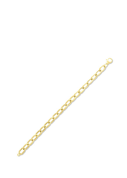 Halka Zincir 14 Ayar Altın Kadın Bileklik