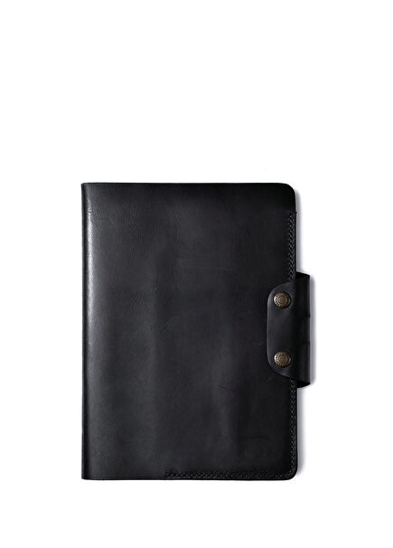 Hemingway A5 Organizer Black Leather Notebook Cover