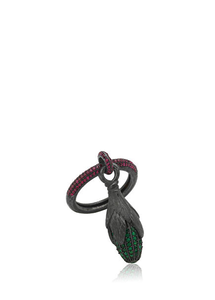 Dianathus Buds Women's Silver Ring