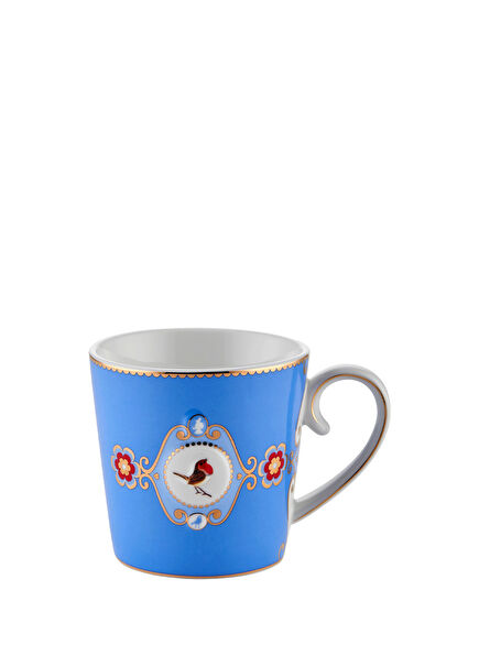 Love Birds Blue Porcelain Mug 250 ml