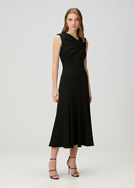 Black Midi Cocktail Dress