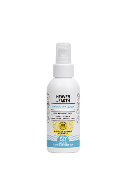 %100 Doğal ve Organik İçerikli Mineral Korumalı Suya Dayanıklı SPF50+ Vegan Güneş Kremi 100 ml