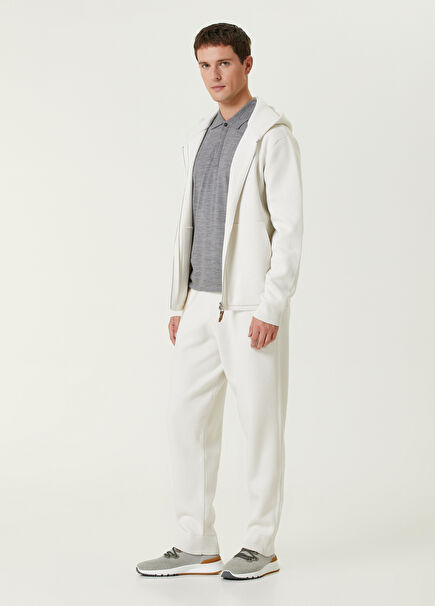 Athluxury White Knit Pants
