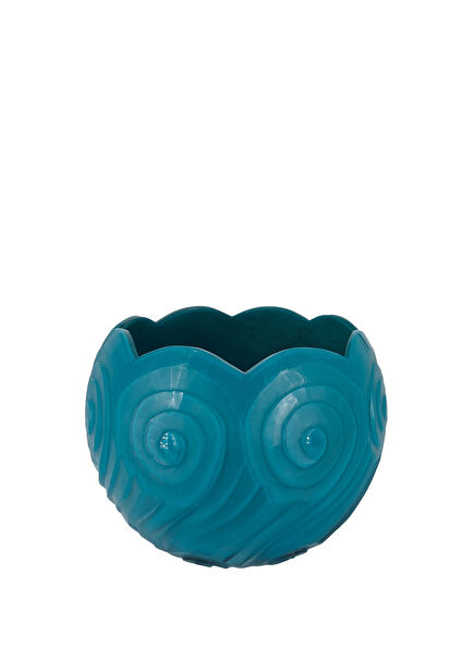 Turqora Talai Turquoise Glass Large Vase