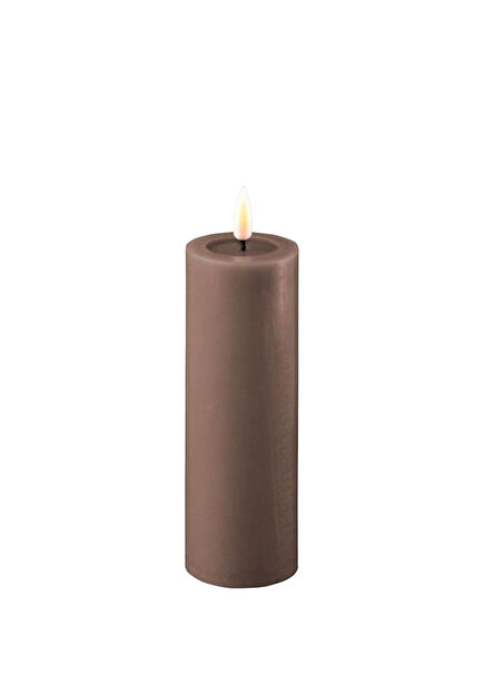 RF-0093 Moka Led Brown Candle 5x15 cm