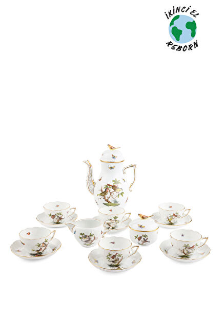 Herend 6 Person Porcelain Tea Set