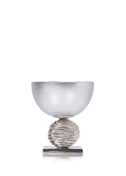 Anemon Gümüş Cam Meyvelik